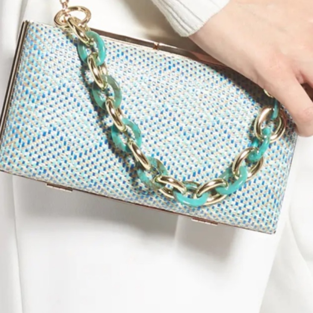 NORDSTROM Woven Minaudiére bag - Picture 3 of 12